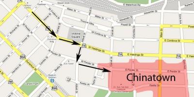Harta e chinatown vancouver