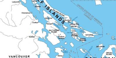 Harta e veriut të gjirit ishujt 