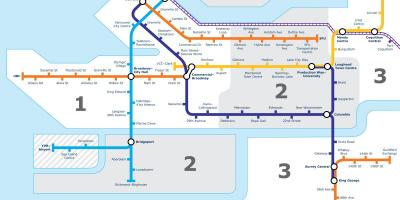 Vancouver bc publike transit hartë