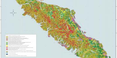 Harta e vancouver island gjeologji