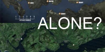 Harta e vancouver island vetëm