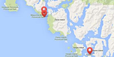 Harta e vancouver island hot springs