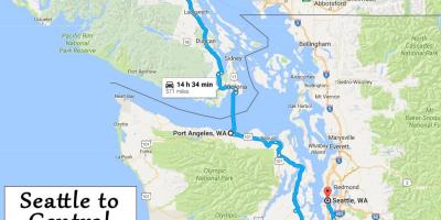 Vancouver island hartë distanca lëvizëse