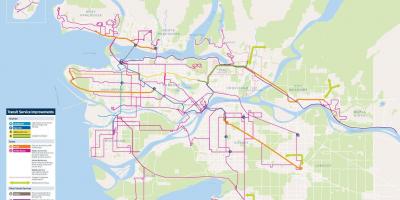 Vancouver e sistemit transit hartë