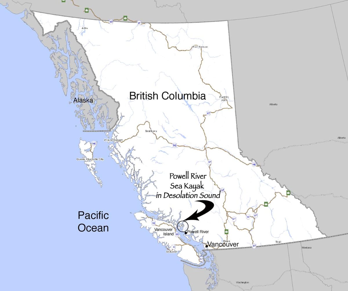 Harta e british columbia në