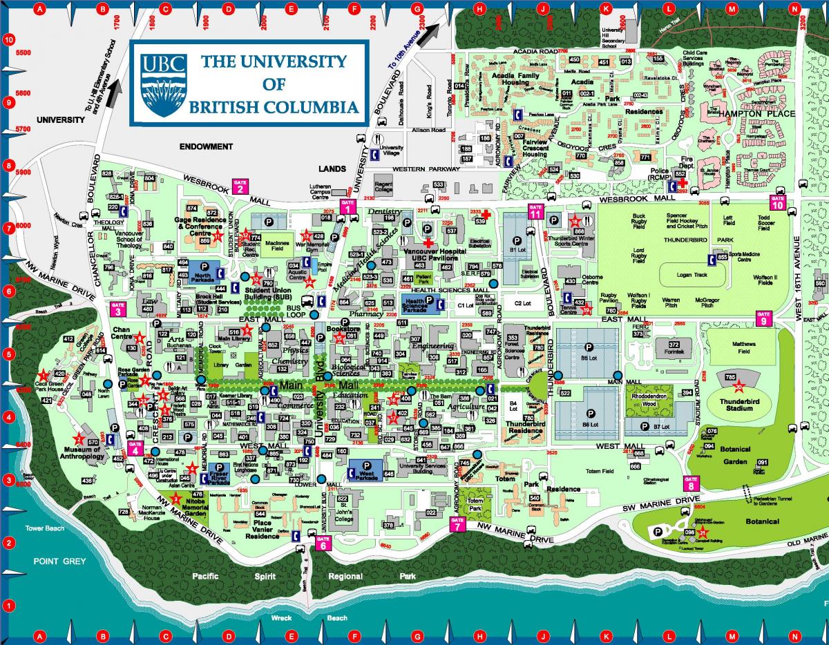 Harta e british columbia university