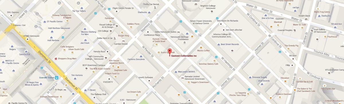 harta e gastown vancouver bc