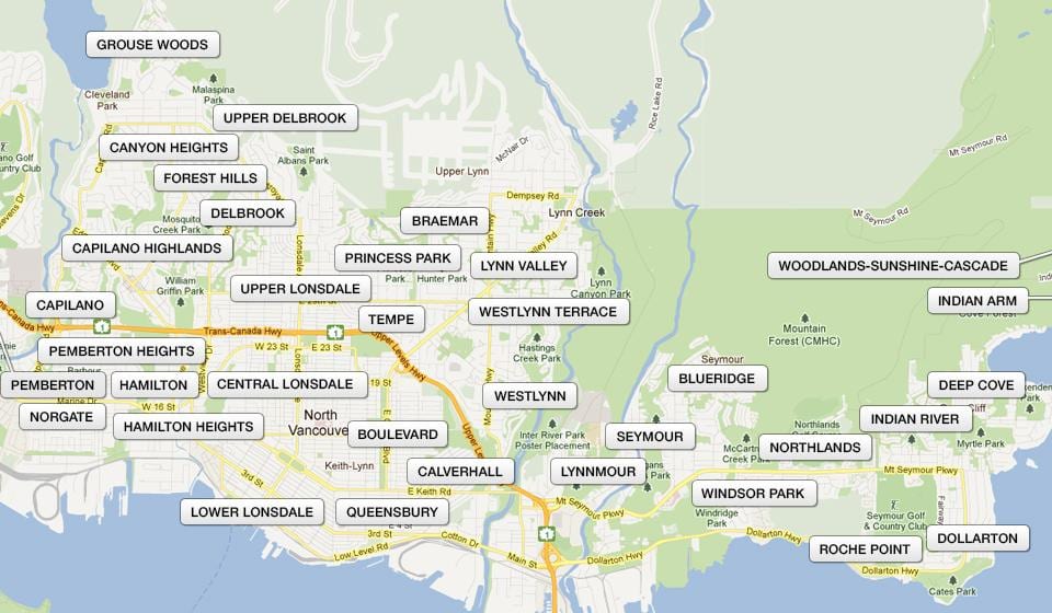 Harta e veriut lagje të vancouver