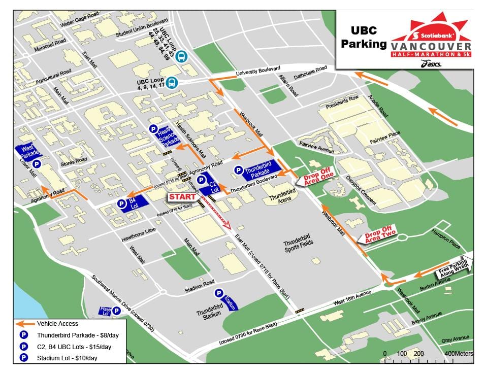 Harta e ubc parking