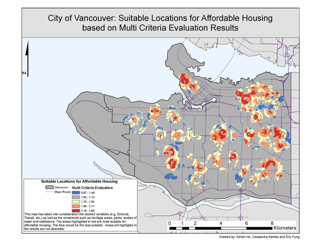 qyteti i vancouver gis hartë