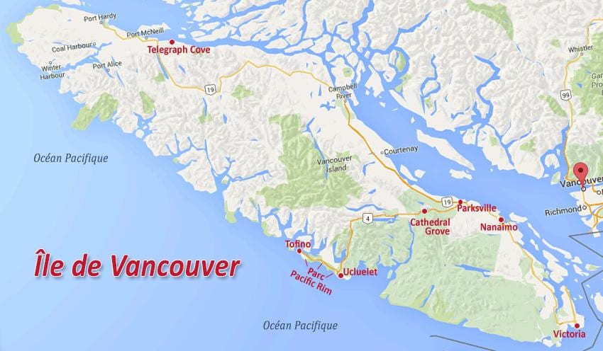 Harta e vancouver island ari pretendojnë 
