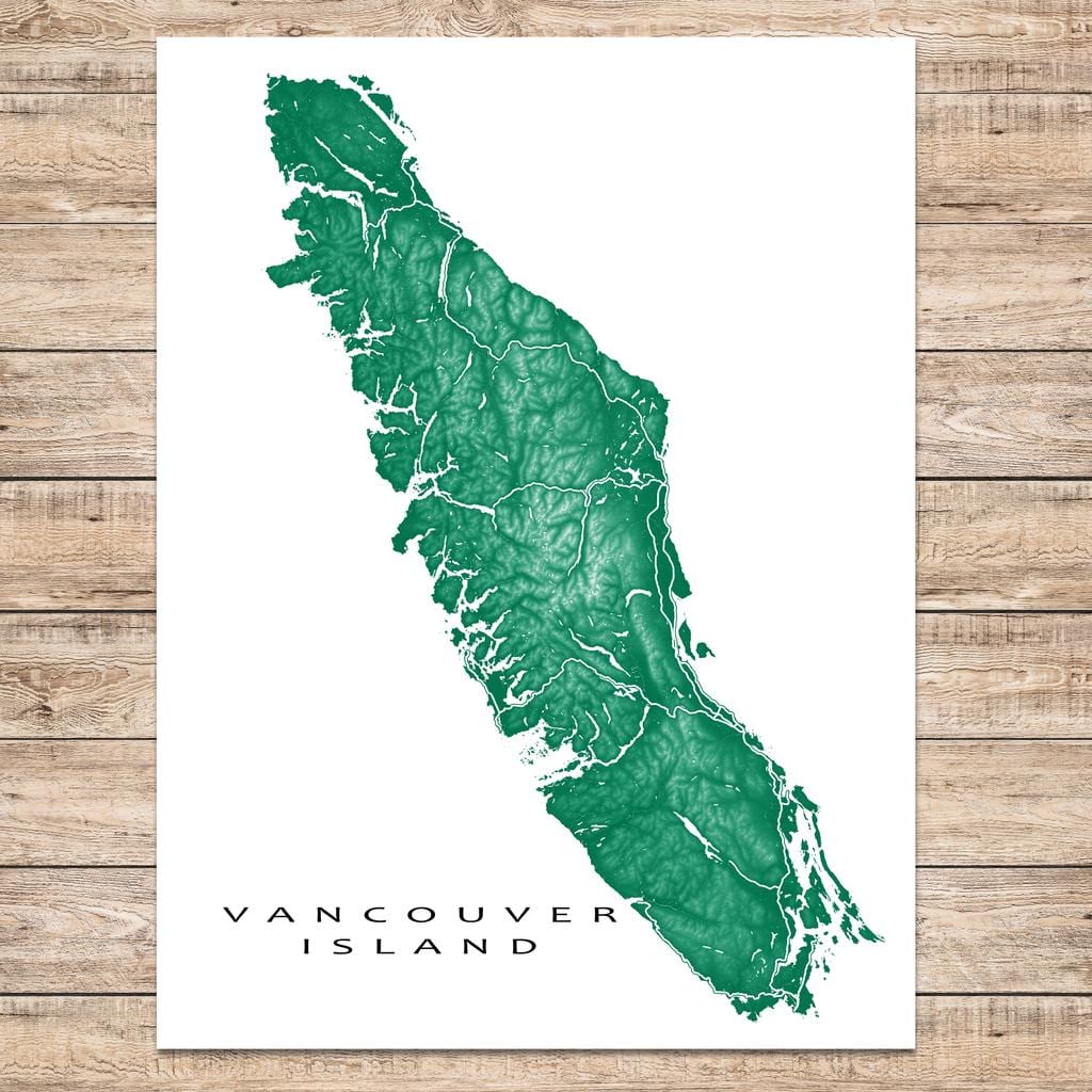 Harta vancouver island je