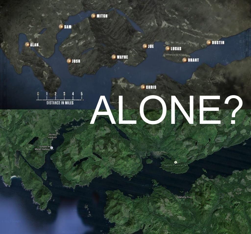 Harta e vancouver island vetëm