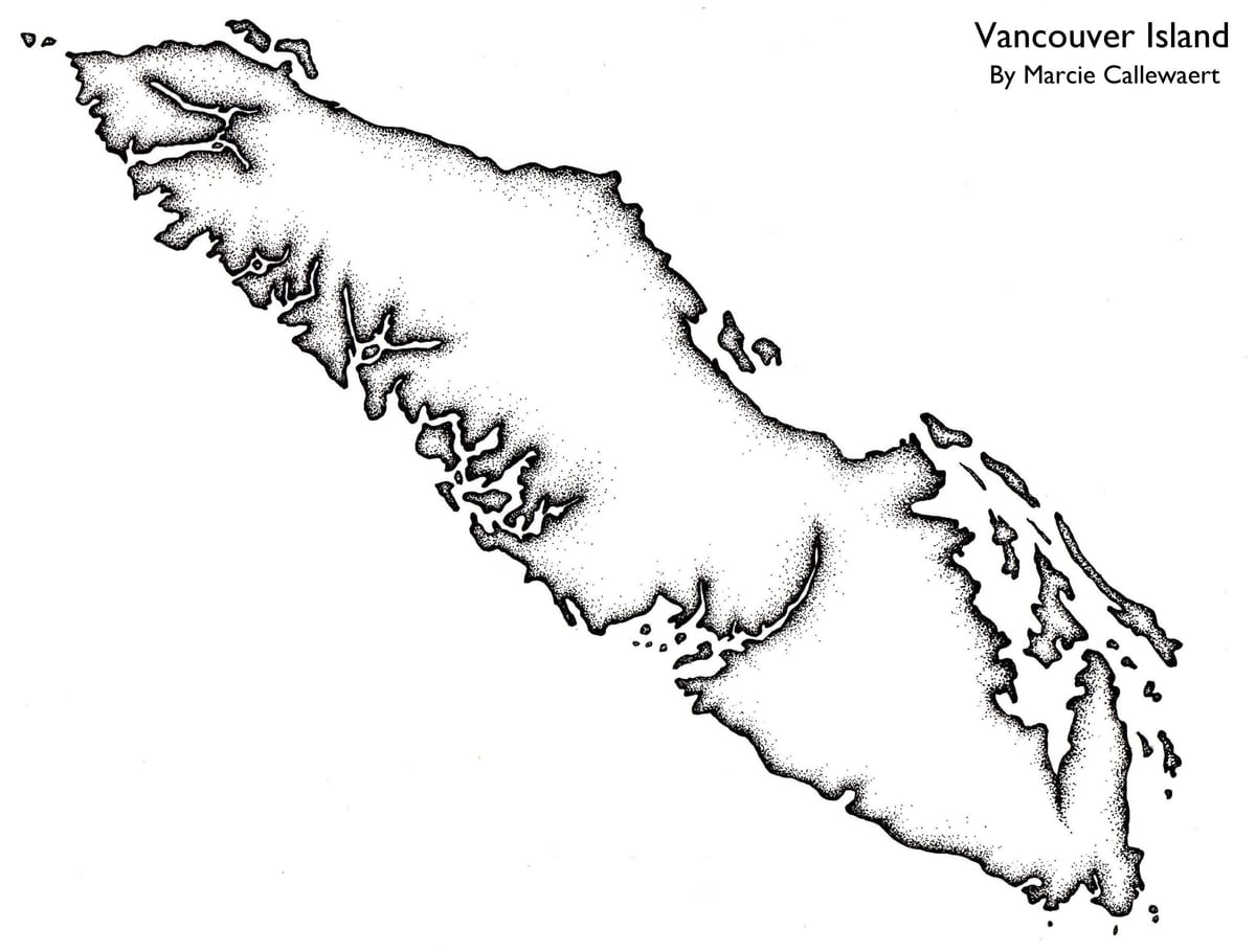 Harta e vancouver island përshkruajë
