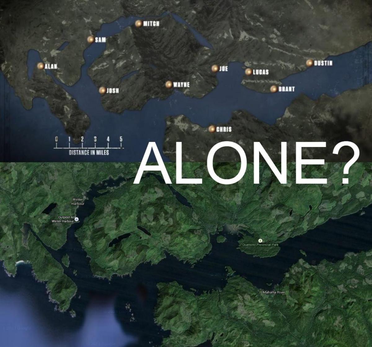 Harta e vancouver island vetëm