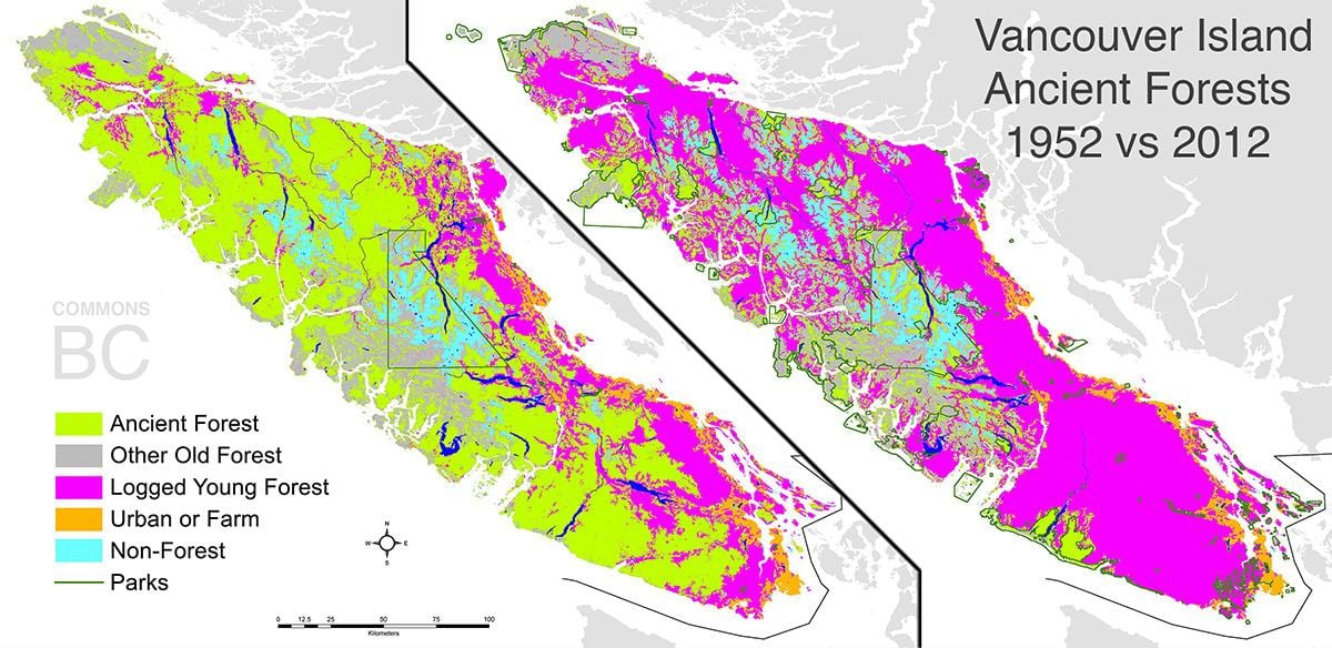 Harta e vancouver island kurorën e tokës