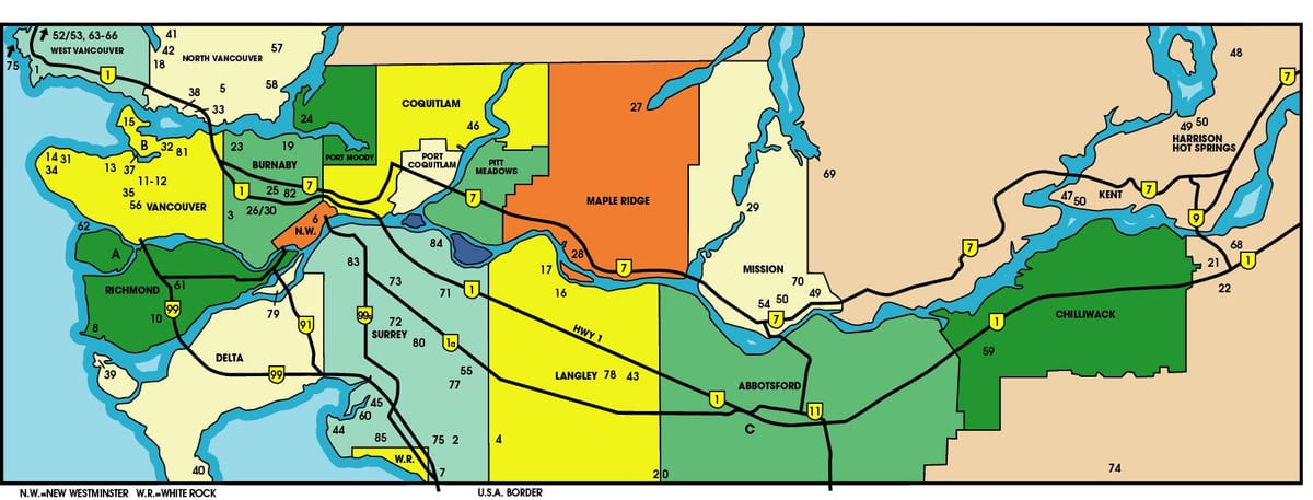 harta e ulët kontinent british columbia