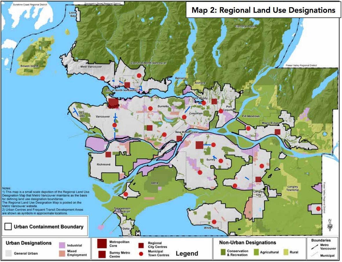 më vancouver rajonale të qarkut hartë