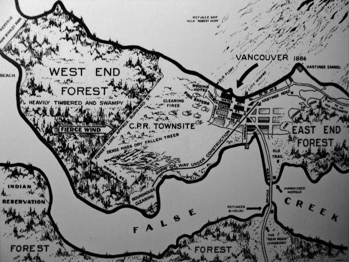 Harta e vjetër vancouver