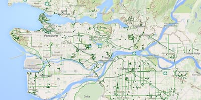 Harta e metro vancouver çiklizmit