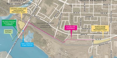 Harta e perëndimit vancouver gis