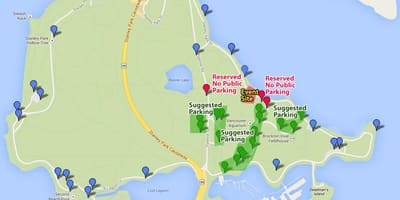 Harta e stanley park parking