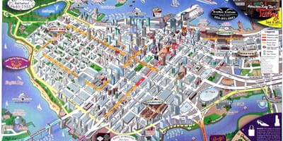 Harta e vancouver bc, kanada