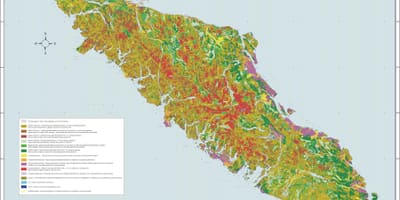 Harta e vancouver island gjeologji