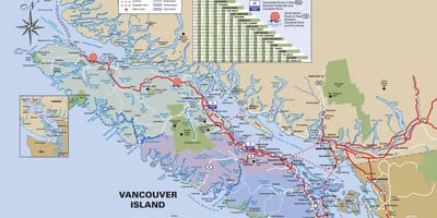 Vancouver island autostradës hartë