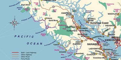Kampe vancouver island hartë