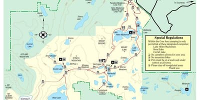 Harta e vancouver island parqet provinciale