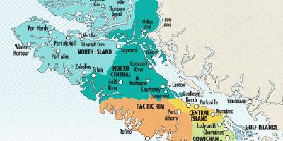 Harta e vancouver island punishtet e verës