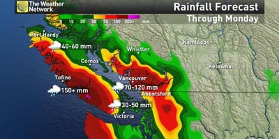 Harta e vancouver island reshjeve