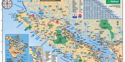 Harta e vancouver island rv parqet