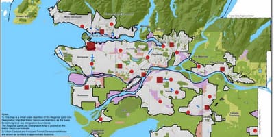 Më vancouver rajonale të qarkut hartë