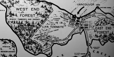 Harta e vjetër vancouver