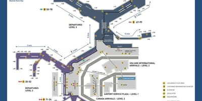 Vancouver canada aeroporti hartë